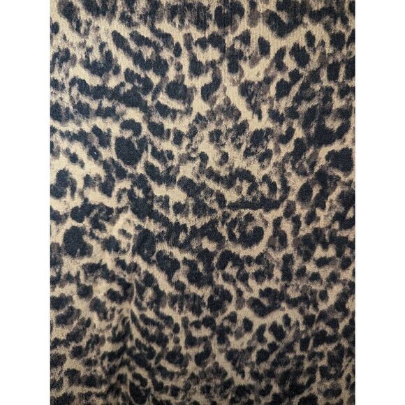 Good American Leopard Print Crew Neck Strong Extended Shoulder Tank Size 3 (Lg) - Picture 7 of 11